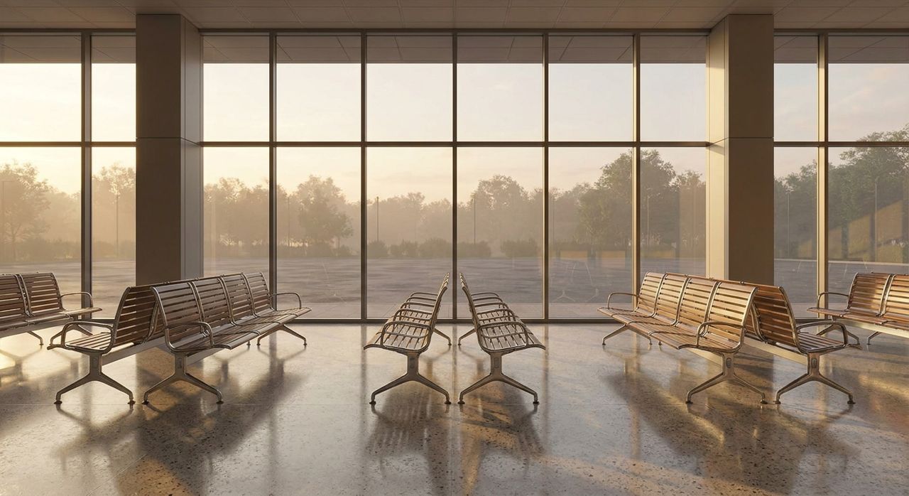 passenger-complaints-bus-company-quiet-terminal-lobby