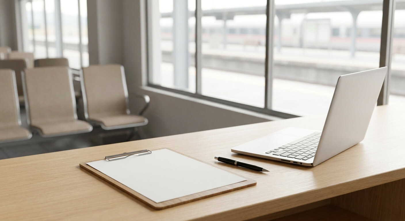 bus-ticket-refund-policy-clipboard-desk